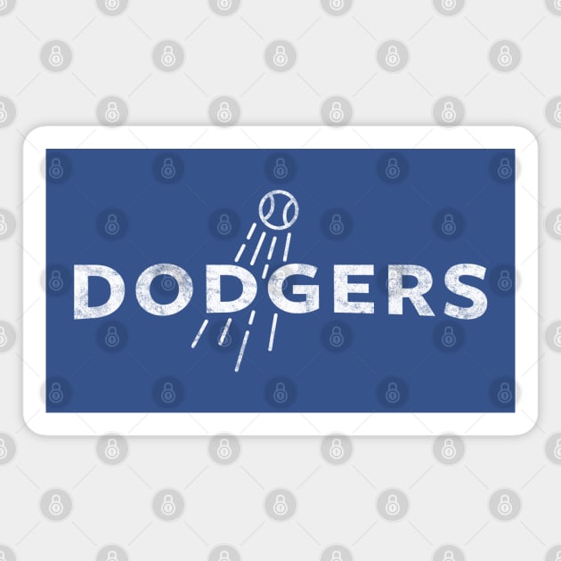 Los Angeles Dodgers 1 by Buck Tee Magnet by Buck Tee